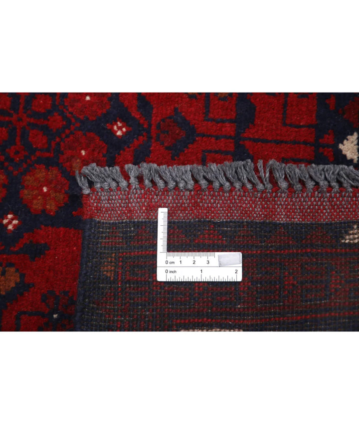 Afghan Khal Muhammadi Rug 3' 4" x 4' 11" Hand-Knotted | No. AT77452