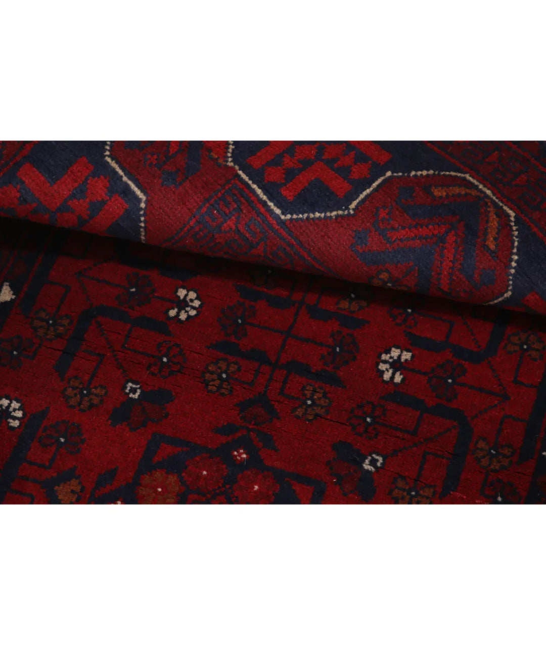 Afghan Khal Muhammadi Rug 3' 4" x 4' 11" Hand-Knotted | No. AT77452