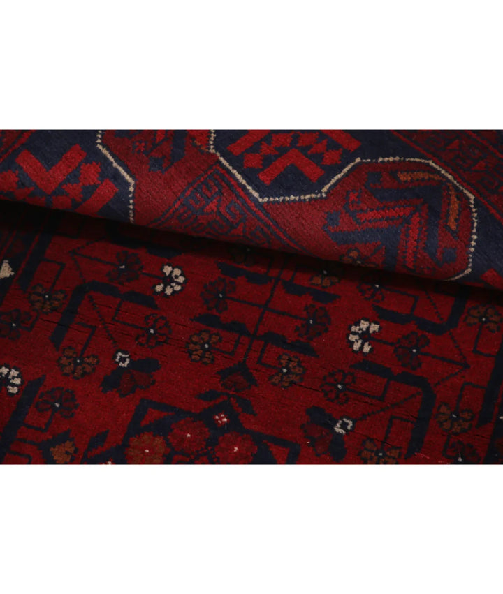 Afghan Khal Muhammadi Rug 3' 4" x 4' 11" Hand-Knotted | No. AT77452