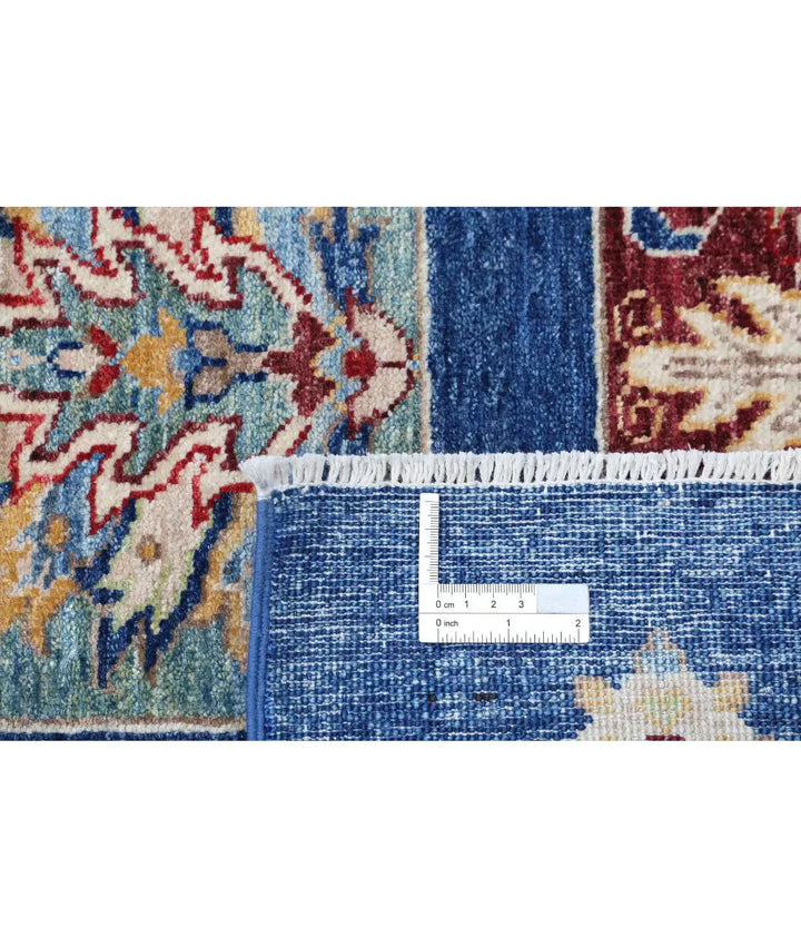Afghan Bakhtiari Rug 5' 5" x 7' 7" Hand-Knotted | No. AT77473