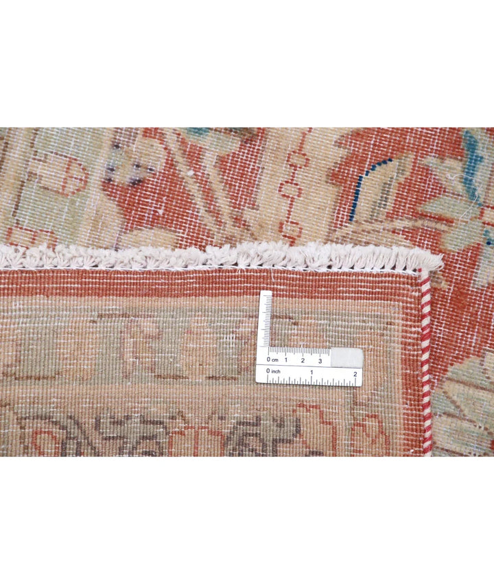 Red Persian Vintage Rug 9' 6" x 12' 11" Hand-Knotted | No. AT77499