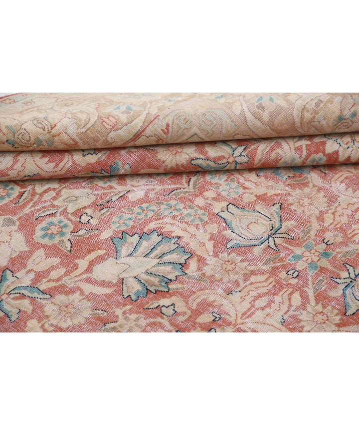 Red Persian Vintage Rug 9' 6" x 12' 11" Hand-Knotted | No. AT77499