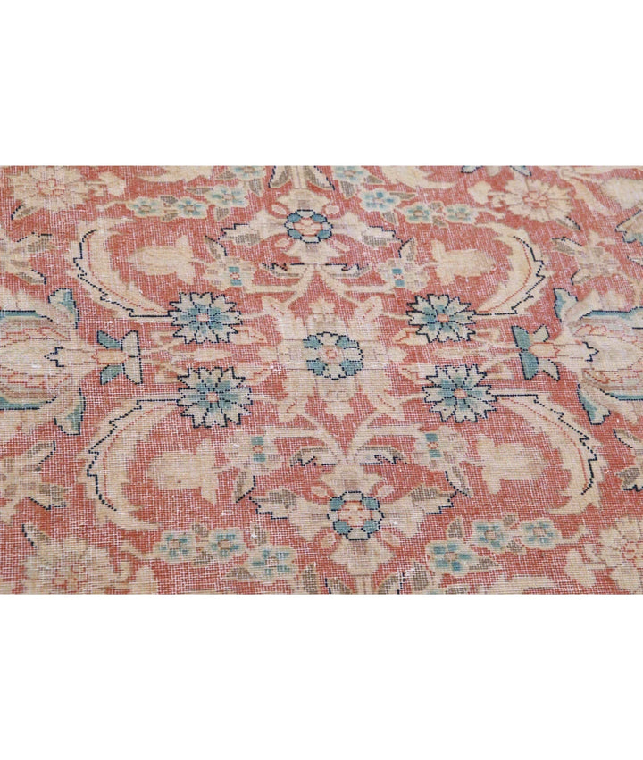 Red Persian Vintage Rug 9' 6" x 12' 11" Hand-Knotted | No. AT77499