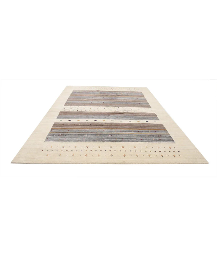 Ivory Indian Lori Rug 8' 5" x 11' 5" Hand-Knotted | No. AT77608