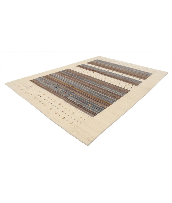 Ivory Indian Lori Rug 8' 5" x 11' 5" Hand-Knotted | No. AT77608