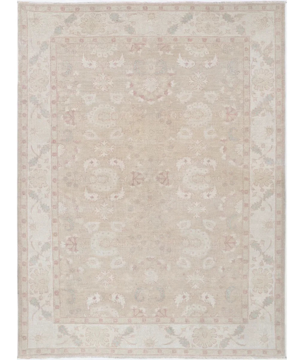 Brown Afghan Serenity Rug 6' 3" x 8' 6" Hand-Knotted | No. AT77625