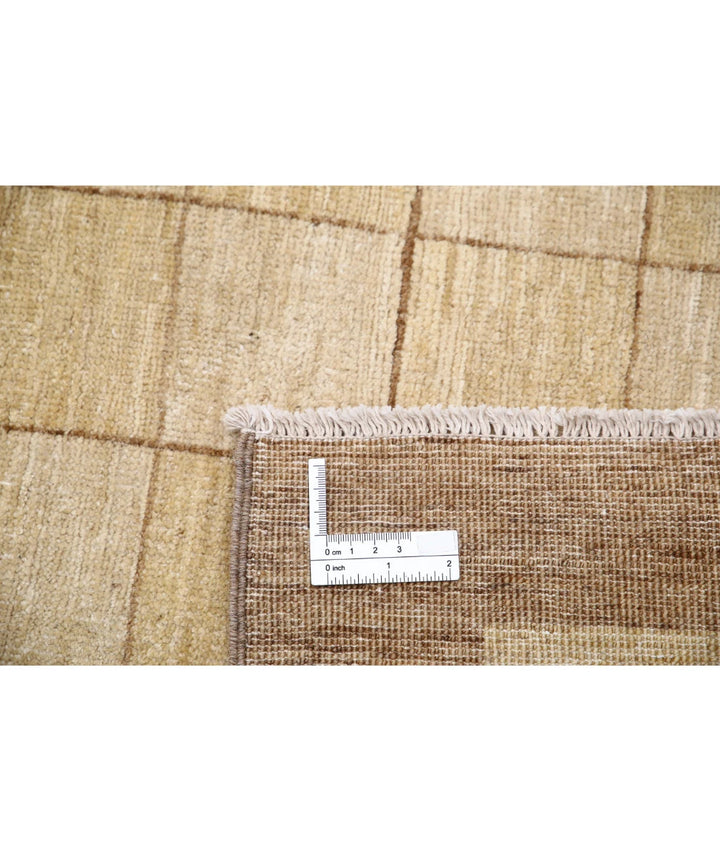 Beige Afghan Oriental Rug 6' 0" x 8' 7" Hand-Knotted | No. AT77634