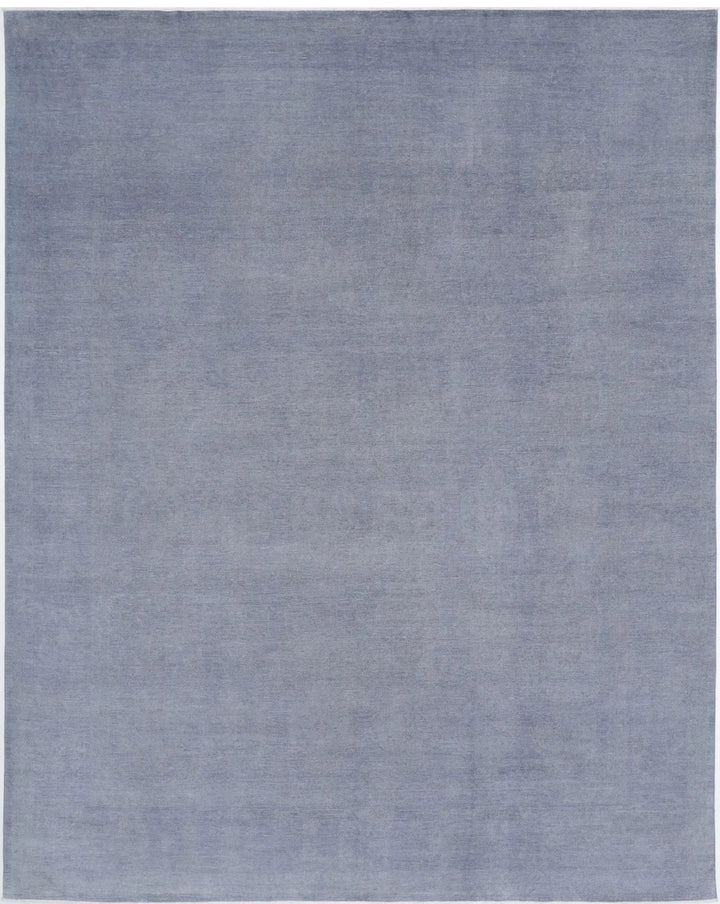 Grey Afghan Overdye Rug 11' 11" x 14' 11" Hand-Knotted | No. AT77719