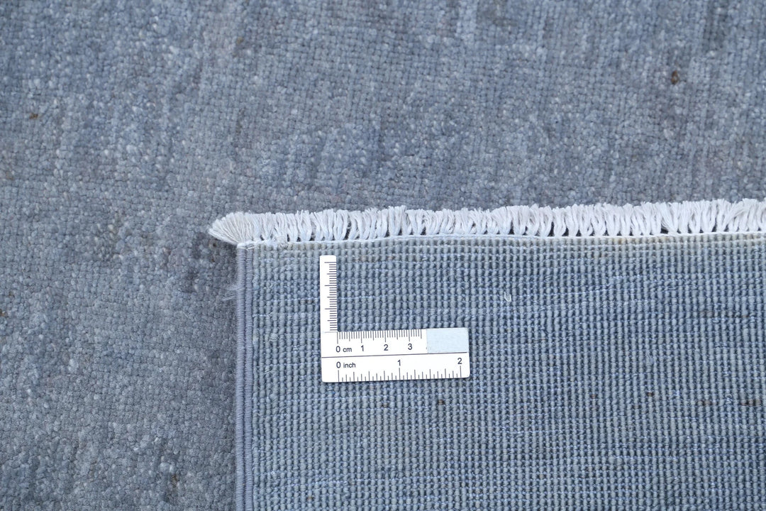 Grey Afghan Overdye Rug 11' 11" x 14' 11" Hand-Knotted | No. AT77719