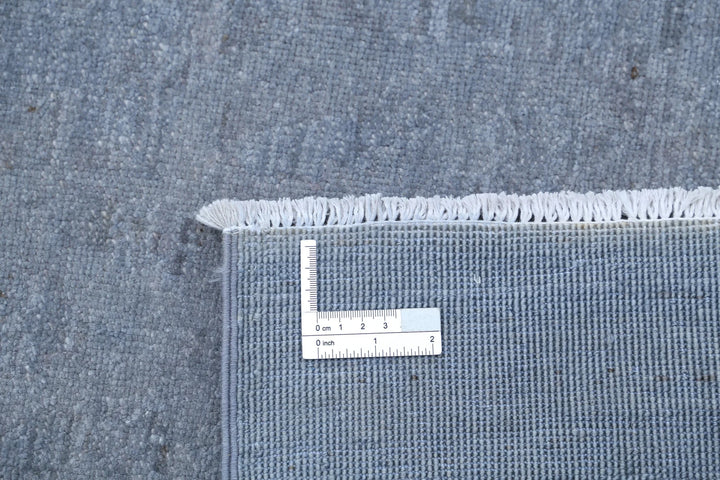 Grey Afghan Overdye Rug 11' 11" x 14' 11" Hand-Knotted | No. AT77719