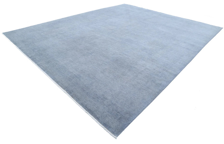 Grey Afghan Overdye Rug 11' 11" x 14' 11" Hand-Knotted | No. AT77719