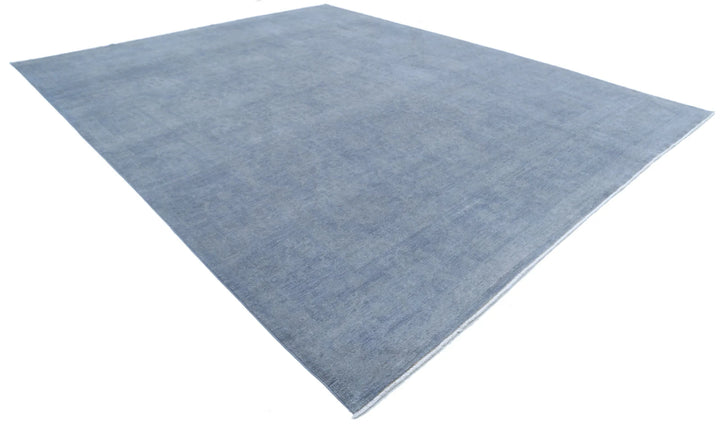 Grey Afghan Overdye Rug 11' 11" x 14' 11" Hand-Knotted | No. AT77719