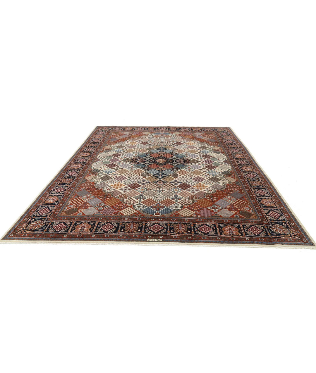 Persian Josheghan Rug 9' 0" x 11' 9" Hand-Knotted | No. AT77747