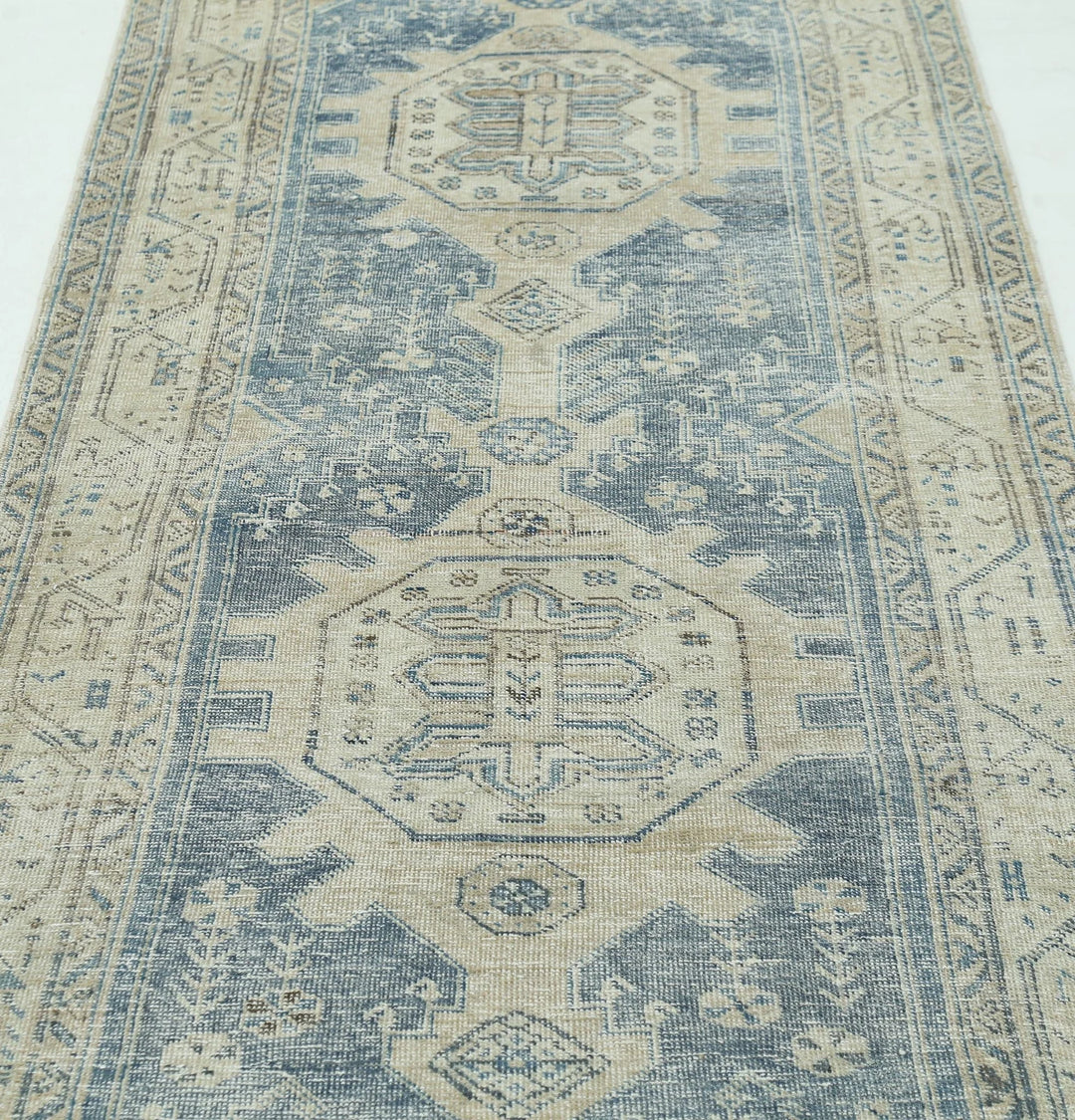 Persian Hamadan Runner 3' 5" x 13' 5" Hand-Knotted | No. AT77760
