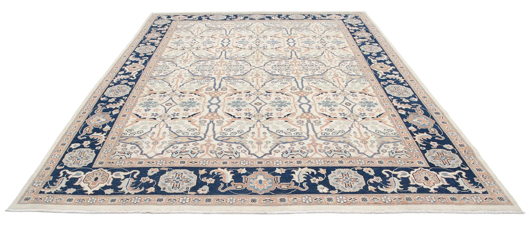 Afghan Ziegler Rug 8' 11" x 11' 5" Hand-Knotted | No. AT77826
