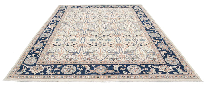 Afghan Ziegler Rug 8' 11" x 11' 5" Hand-Knotted | No. AT77826