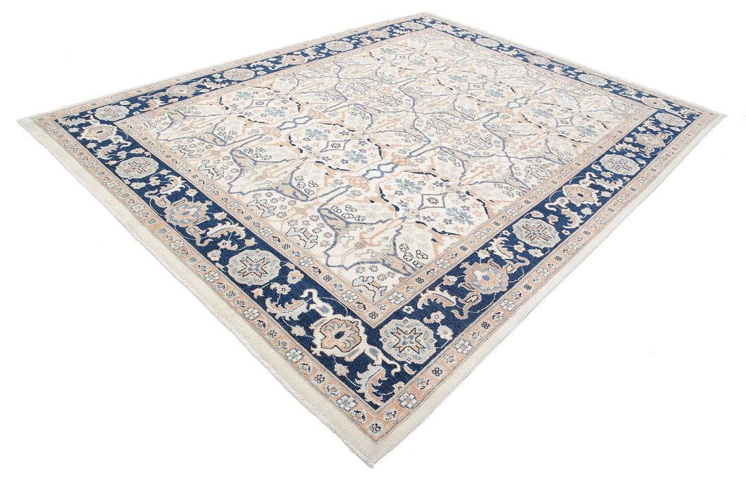 Afghan Ziegler Rug 8' 11" x 11' 5" Hand-Knotted | No. AT77826