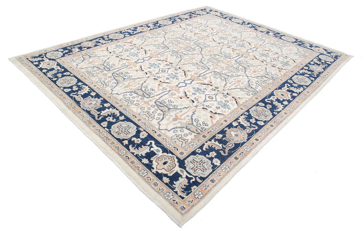 Afghan Ziegler Rug 8' 11" x 11' 5" Hand-Knotted | No. AT77826