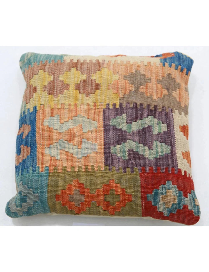 Multicolor Afghan Tribal Rug Flat-weave | No. AT77835