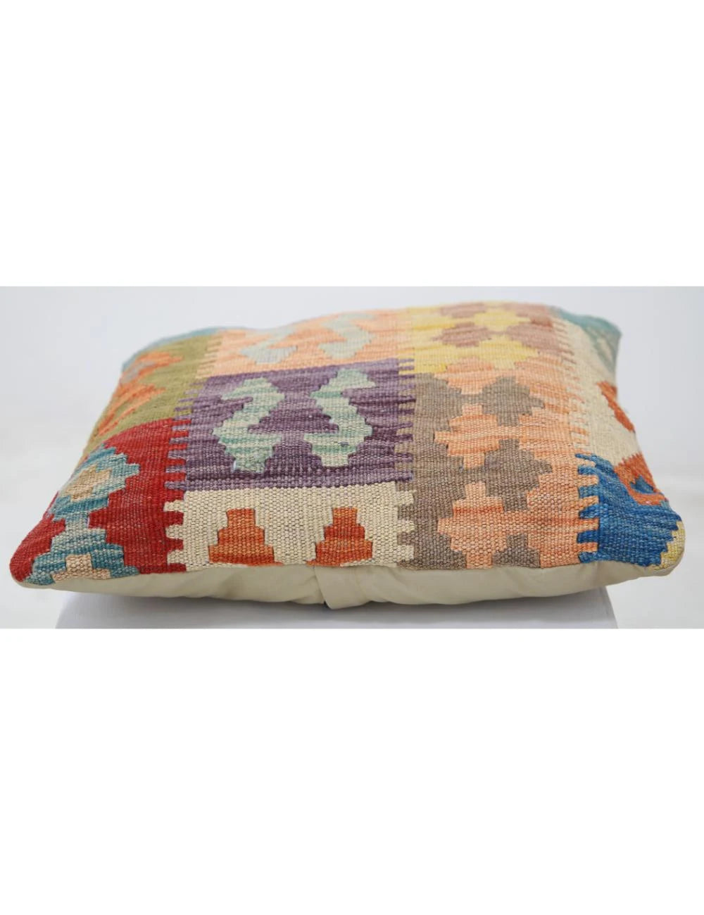 Multicolor Afghan Tribal Rug Flat-weave | No. AT77835