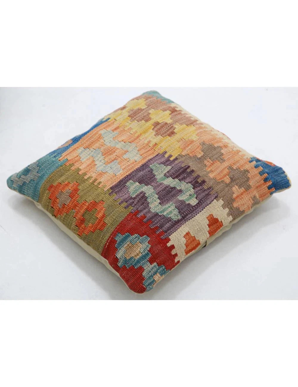 Multicolor Afghan Tribal Rug Flat-weave | No. AT77835