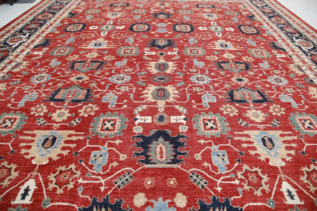 Afghan Ziegler Farhan Rug 17' 8" x 25' 9" Hand-Knotted | No. AT77915
