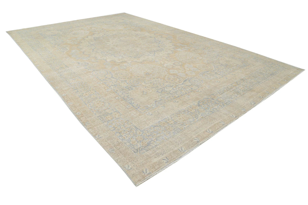 Persian Tabriz Rug 12' 4" x 19' 5" Hand-Knotted | No. AT77937