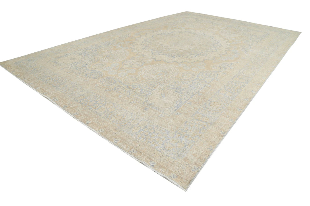 Persian Tabriz Rug 12' 4" x 19' 5" Hand-Knotted | No. AT77937