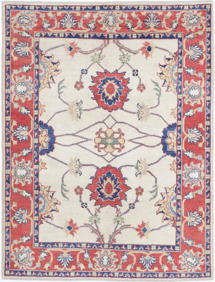 Afghan Ziegler Farhan Gul Rug 5' 1" x 6' 9" Hand-Knotted | No. AT77948