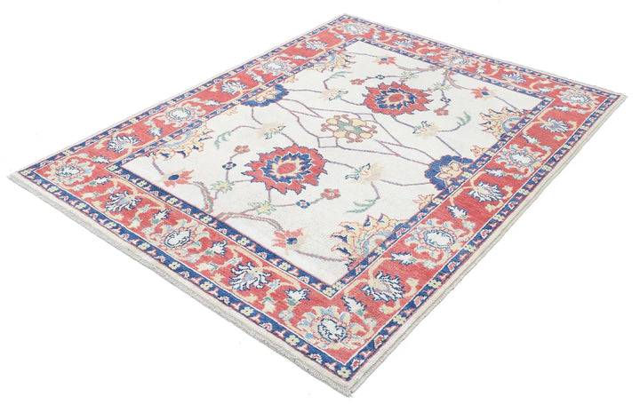 Afghan Ziegler Farhan Gul Rug 5' 1" x 6' 9" Hand-Knotted | No. AT77948