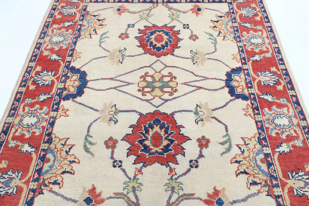 Afghan Ziegler Farhan Gul Rug 5' 1" x 6' 9" Hand-Knotted | No. AT77948