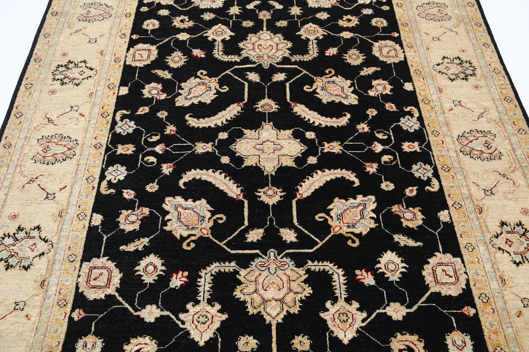 Afghan Ziegler Rug 5' 7" x 8' 1" Hand-Knotted | No. AT77949