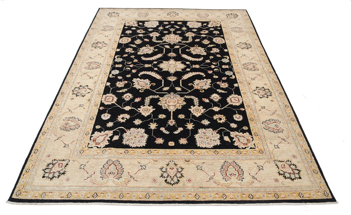 Afghan Ziegler Rug 5' 7" x 8' 1" Hand-Knotted | No. AT77949