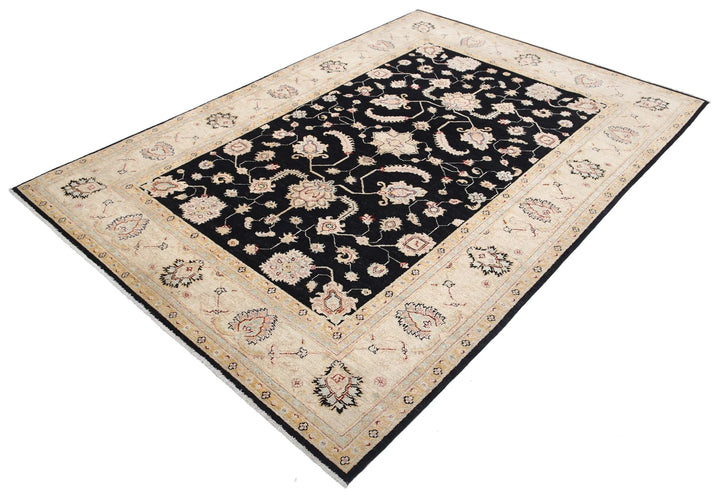 Afghan Ziegler Rug 5' 7" x 8' 1" Hand-Knotted | No. AT77949