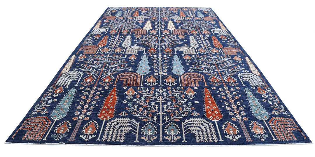 Afghan Oriental Rug 9' 1" x 15' 8" Hand-Knotted | No. AT77967