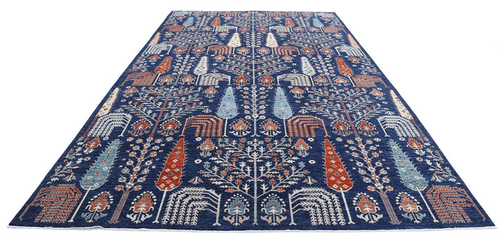 Afghan Oriental Rug 9' 1" x 15' 8" Hand-Knotted | No. AT77967