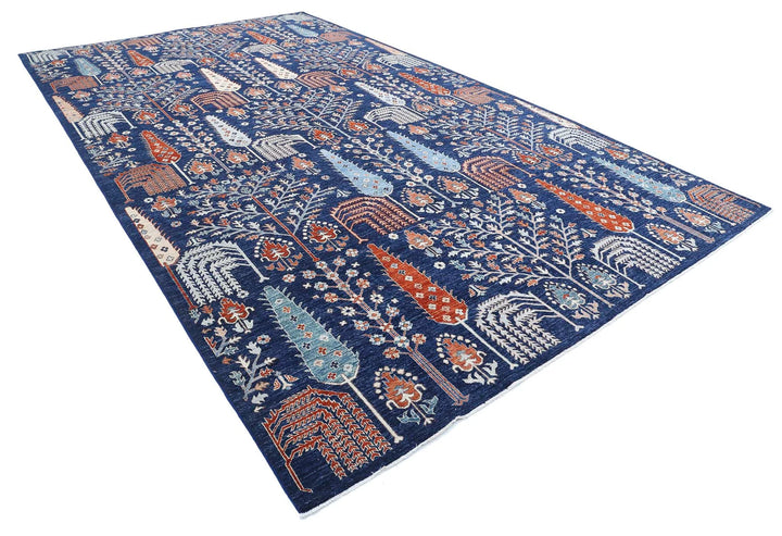 Afghan Oriental Rug 9' 1" x 15' 8" Hand-Knotted | No. AT77967