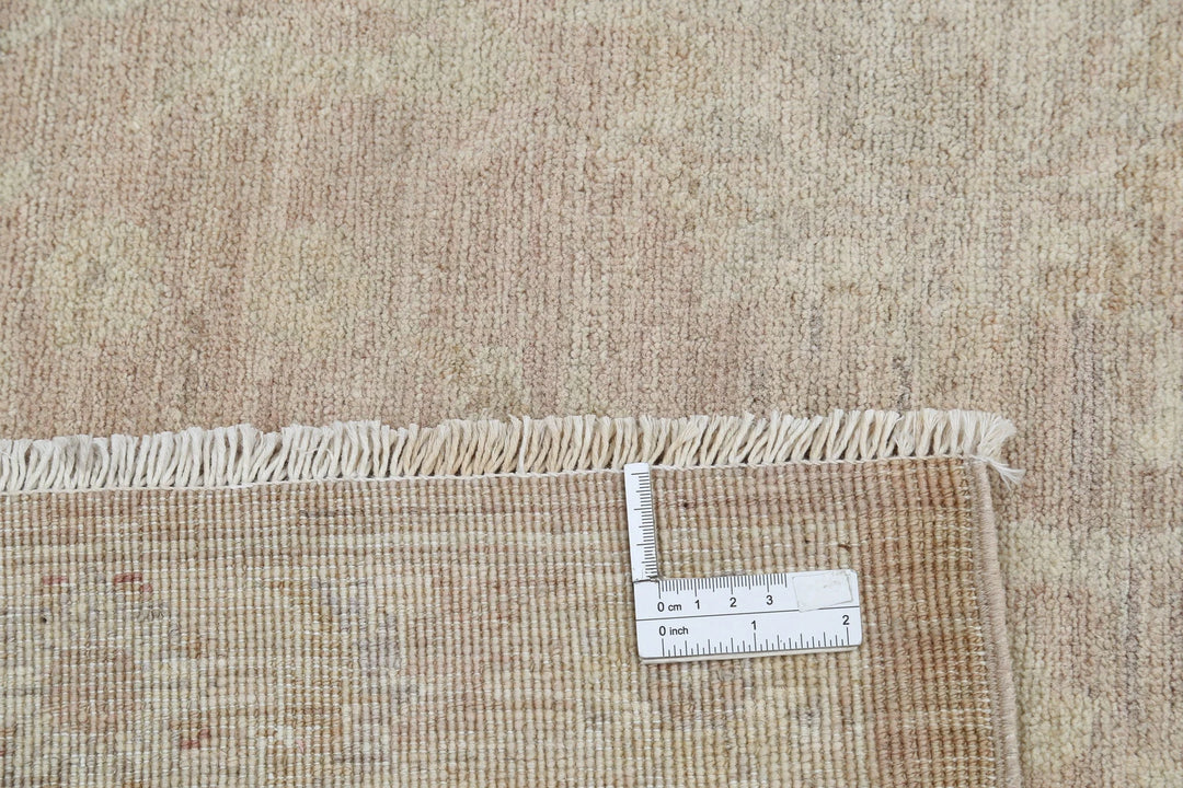 Grey Afghan Serenity Rug 8' 4" x 10' 3" Hand-Knotted | No. AT78050