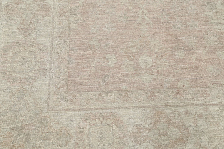 Grey Afghan Serenity Rug 8' 4" x 10' 3" Hand-Knotted | No. AT78050
