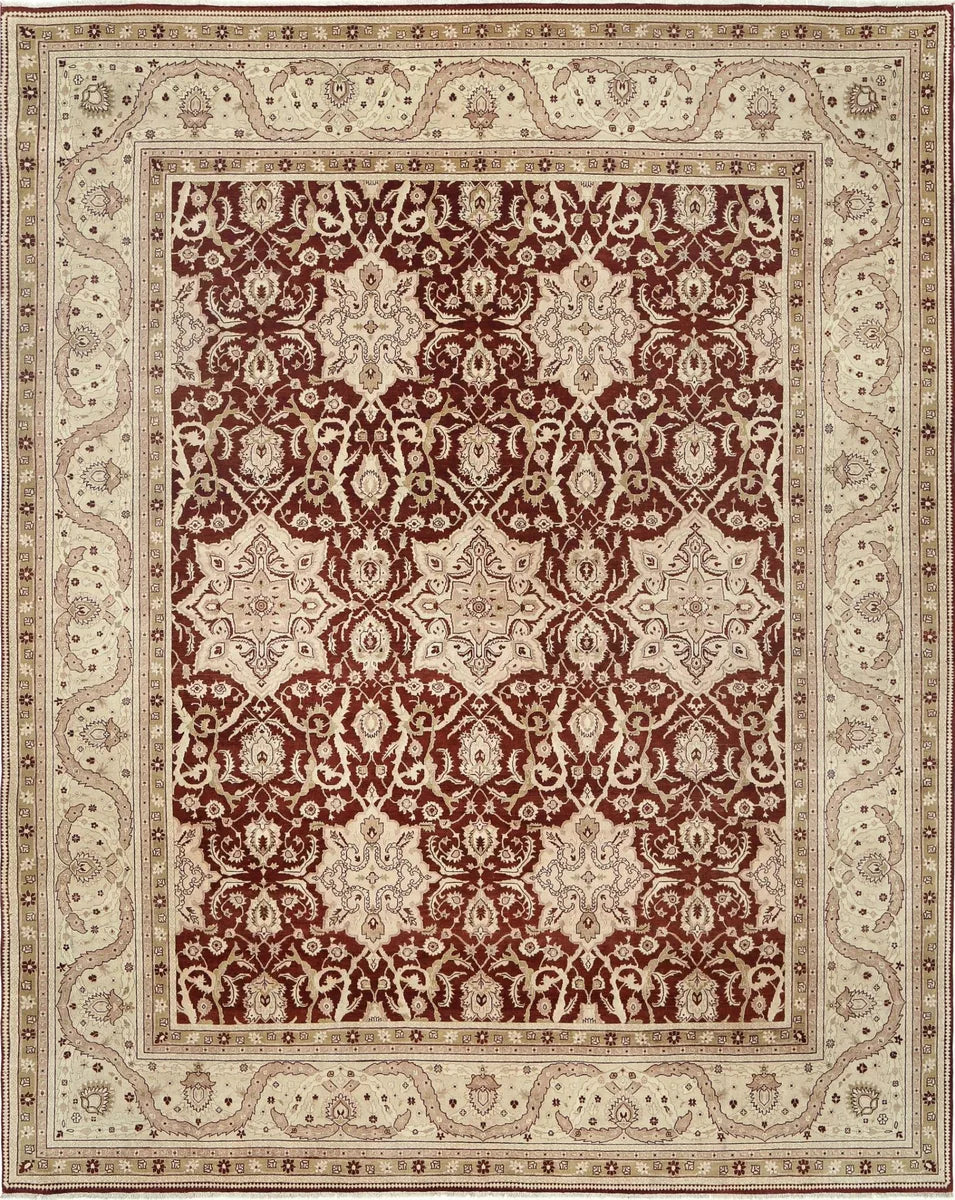 Rust Indian Ziegler Rug 11' 9" x 14' 7" Hand-Knotted | No. AT781940