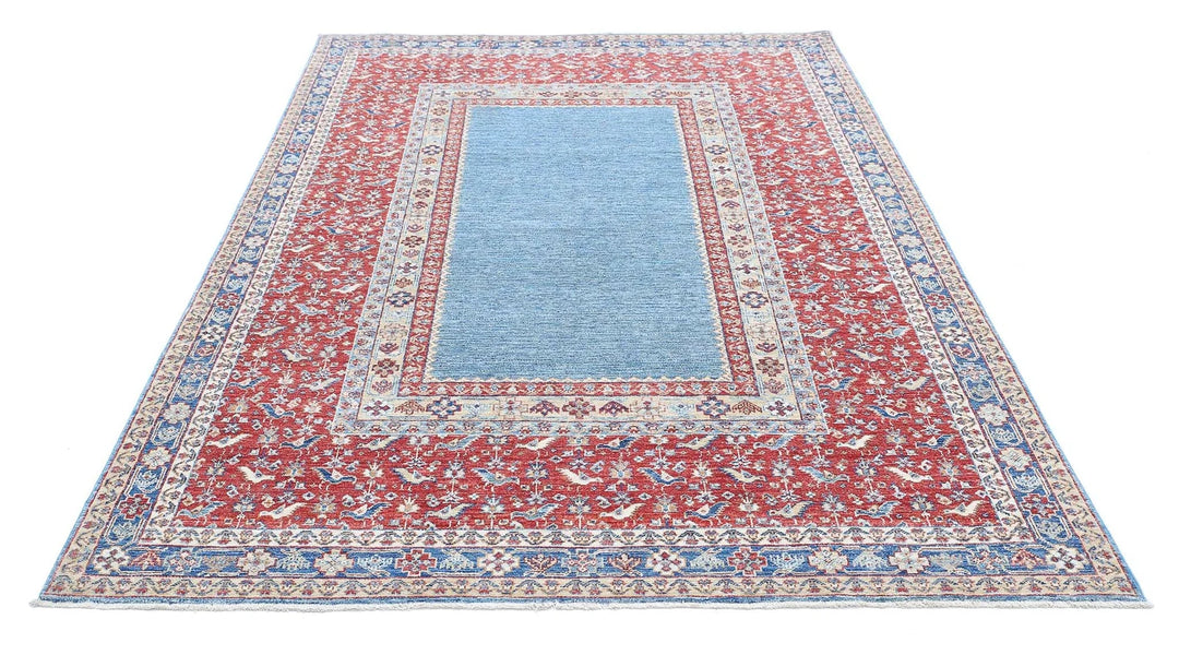 Afghan Ziegler Farhan Rug 5' 8" x 8' 3" Hand-Knotted | No. AT78278