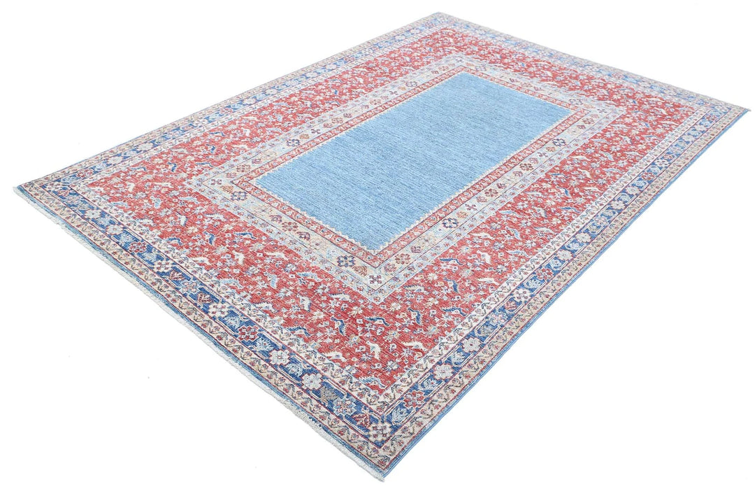 Afghan Ziegler Farhan Rug 5' 8" x 8' 3" Hand-Knotted | No. AT78278