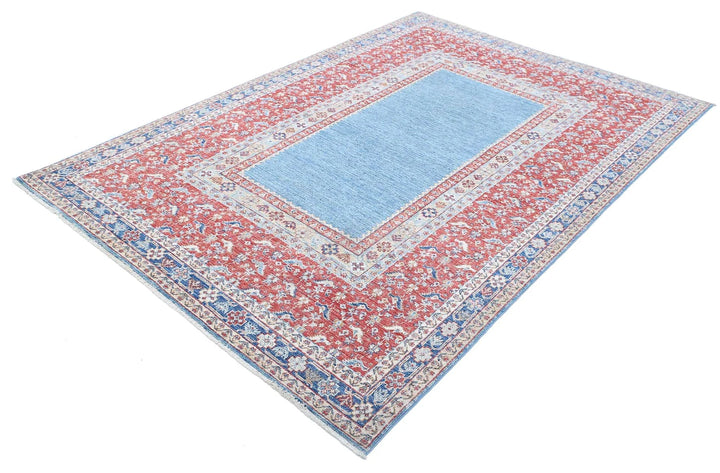 Afghan Ziegler Farhan Rug 5' 8" x 8' 3" Hand-Knotted | No. AT78278