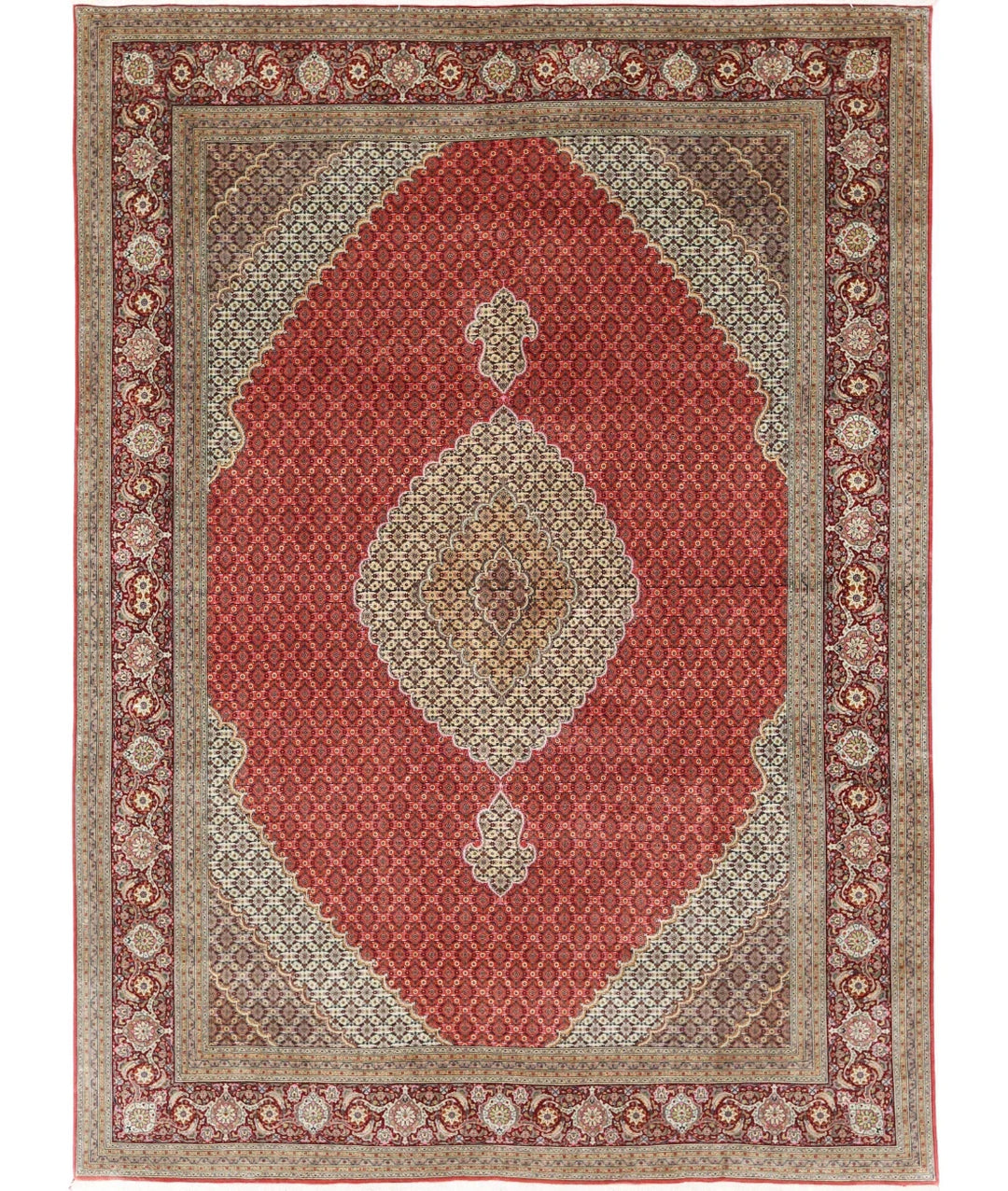 Persian Tabriz Rug 8' 0" x 11' 3" Hand-Knotted | No. AT783300