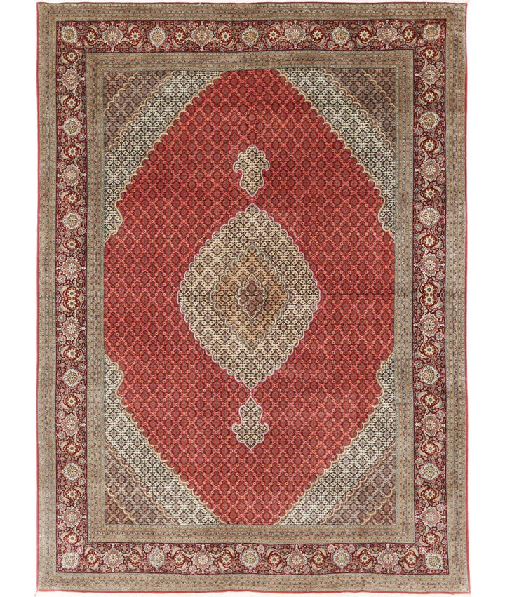 Persian Tabriz Rug 8' 0" x 11' 3" Hand-Knotted | No. AT783300
