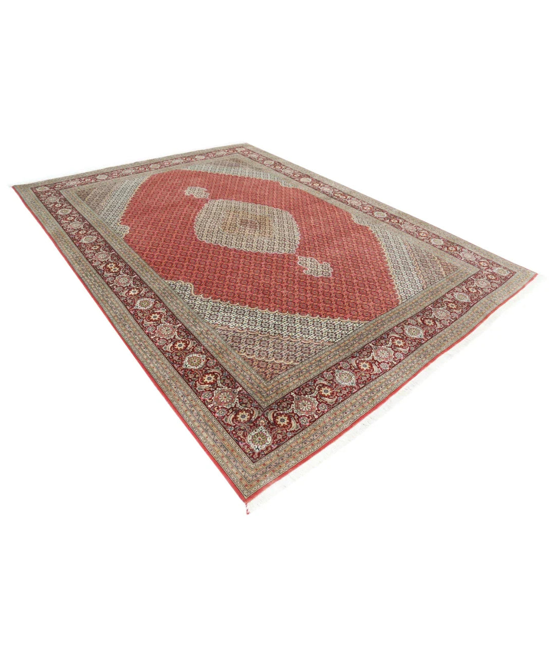 Persian Tabriz Rug 8' 0" x 11' 3" Hand-Knotted | No. AT783300