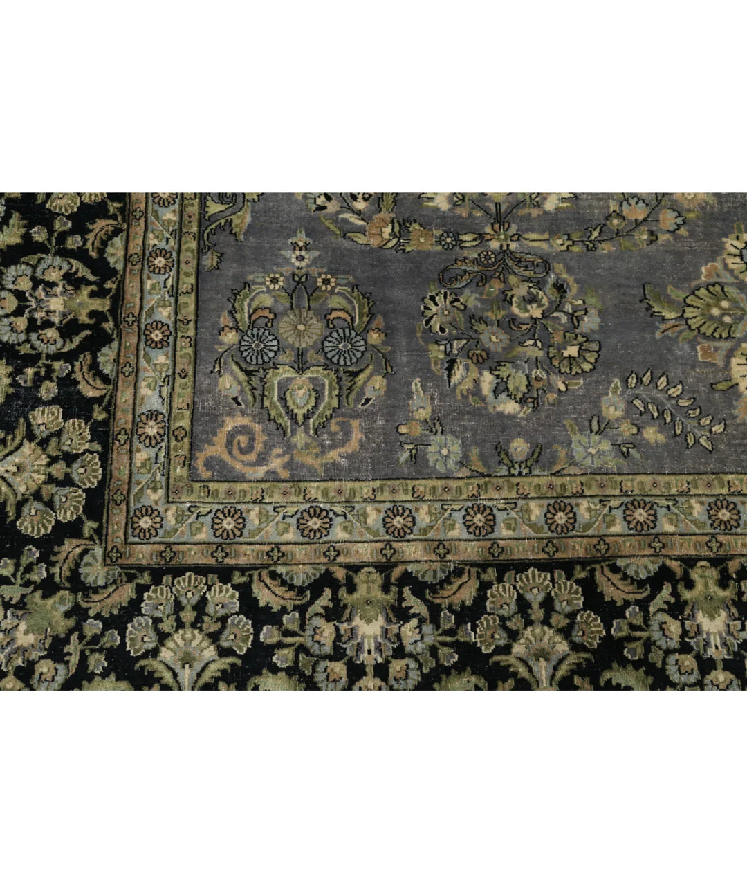 Grey Black Indian Heritage Rug 8' 8" x 11' 6" Hand-Knotted | No. AT78338