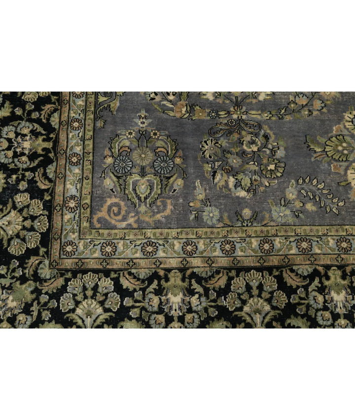 Grey Black Indian Heritage Rug 8' 8" x 11' 6" Hand-Knotted | No. AT78338