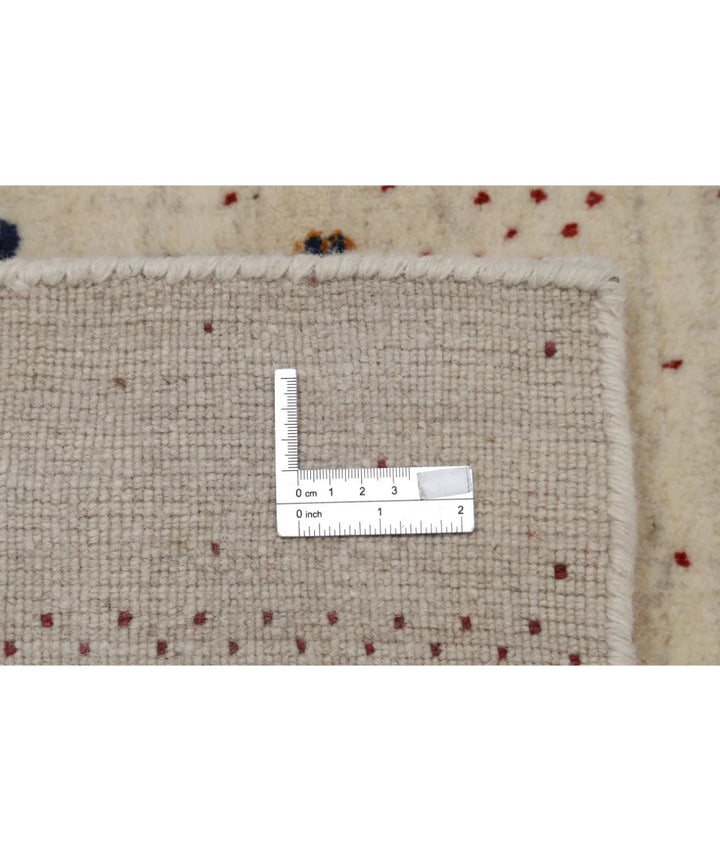 Ivory Indian Lori Rug 5' 3" x 7' 6" Hand-Knotted | No. AT78346