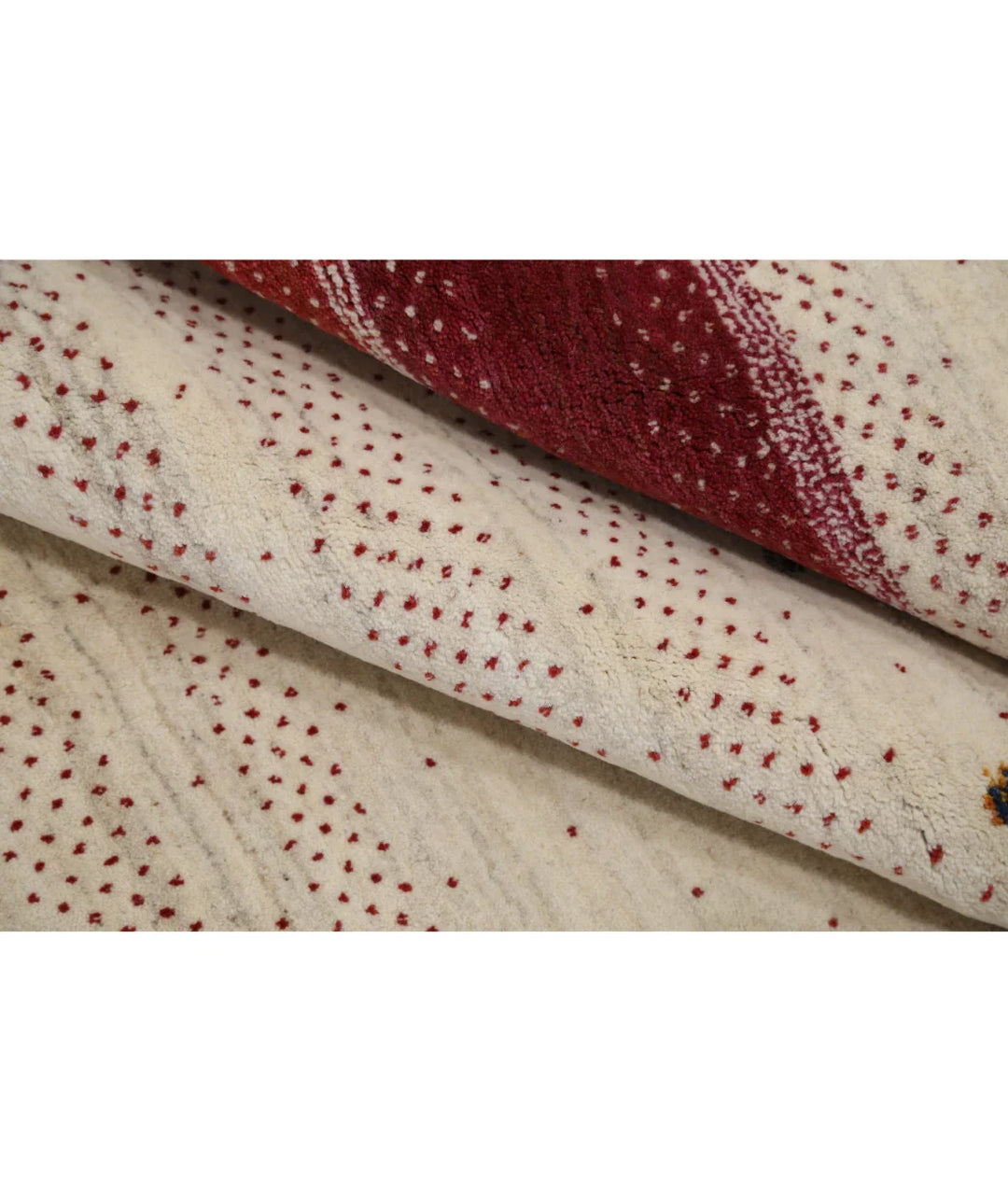 Ivory Indian Lori Rug 5' 3" x 7' 6" Hand-Knotted | No. AT78346